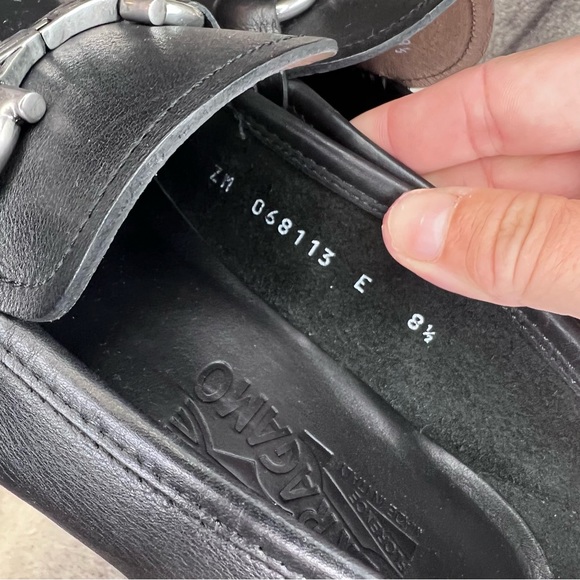 Salvatore Ferragamo Swan Black Leather Loafers - Picture 7 of 10